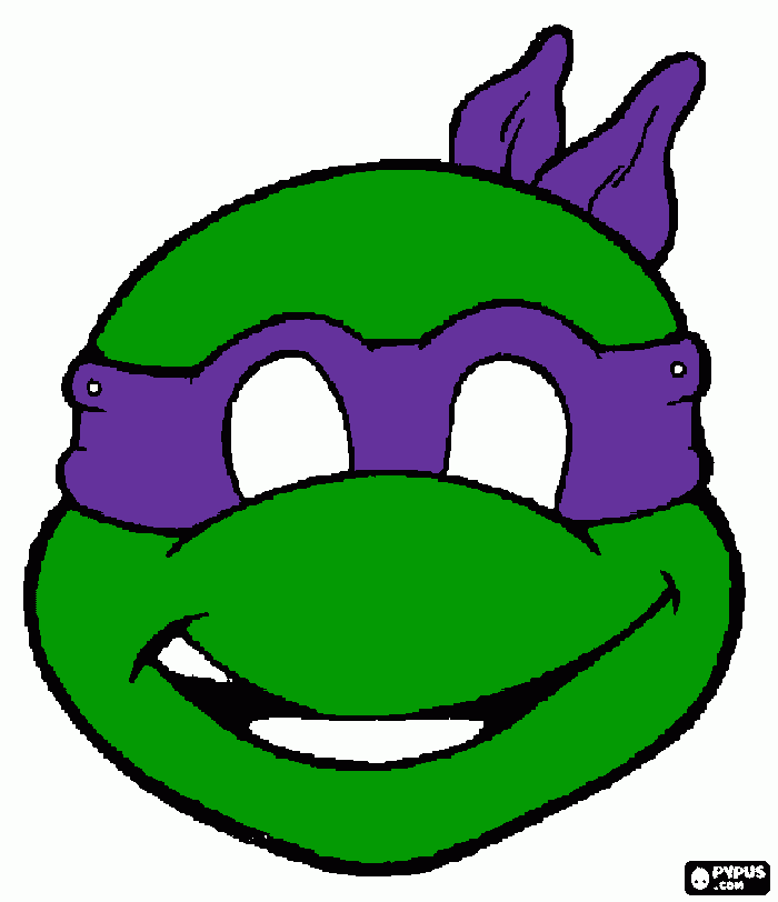 tmnt purple coloring page