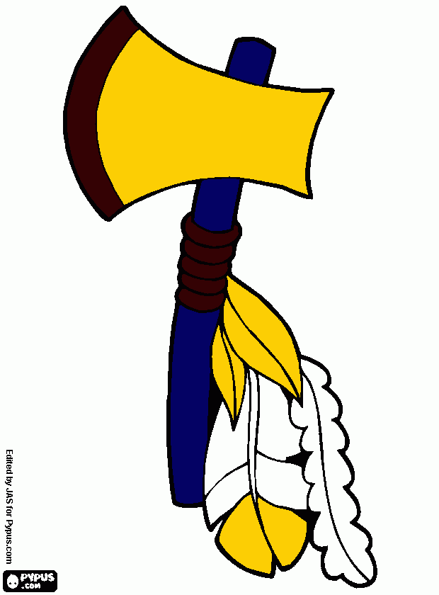 tomahawk coloring page