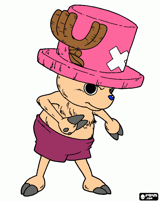 Tony Tony Chopper (doctor) of the strawhats coloring page