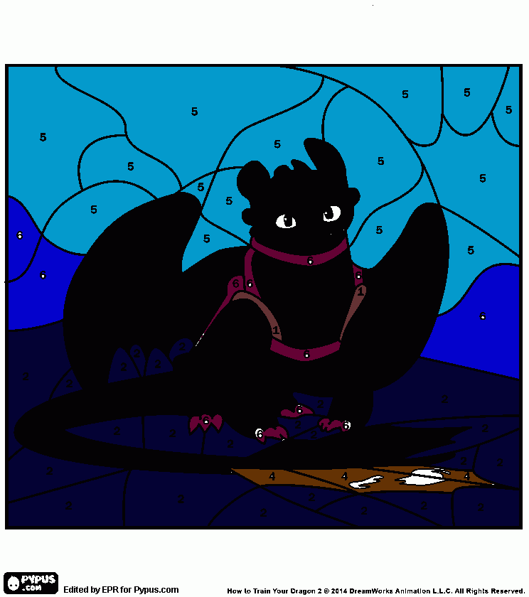 toothless coloring page