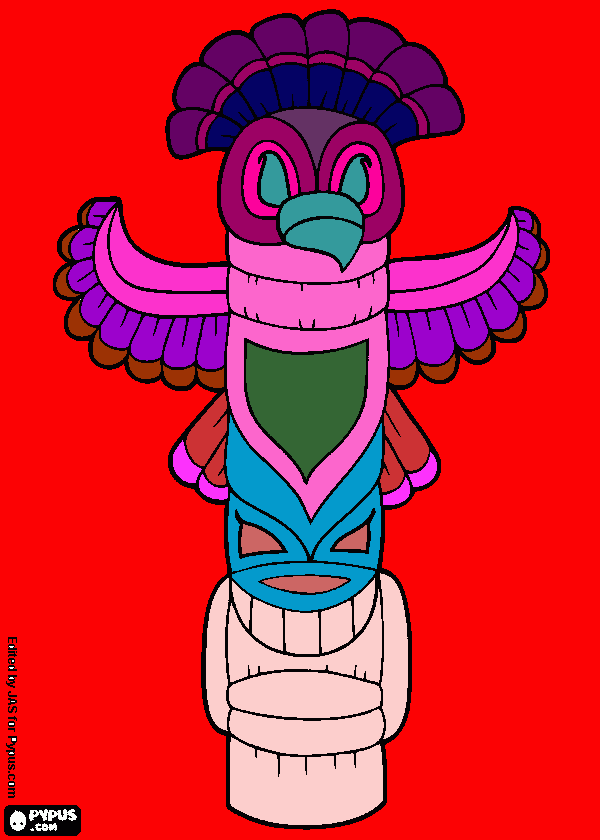 totem coloring page