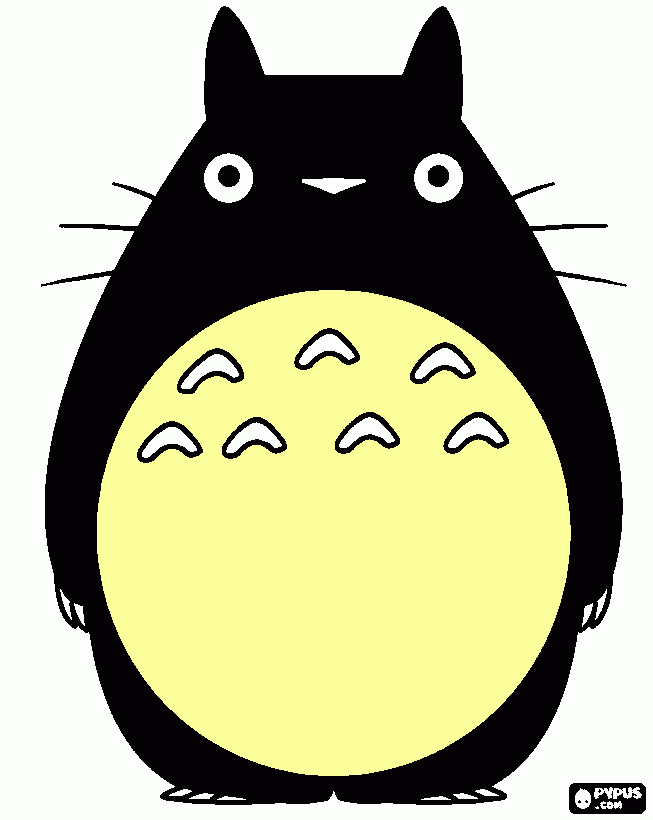 Totoro coloring page