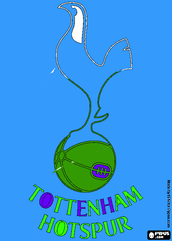  tottenham coloring page