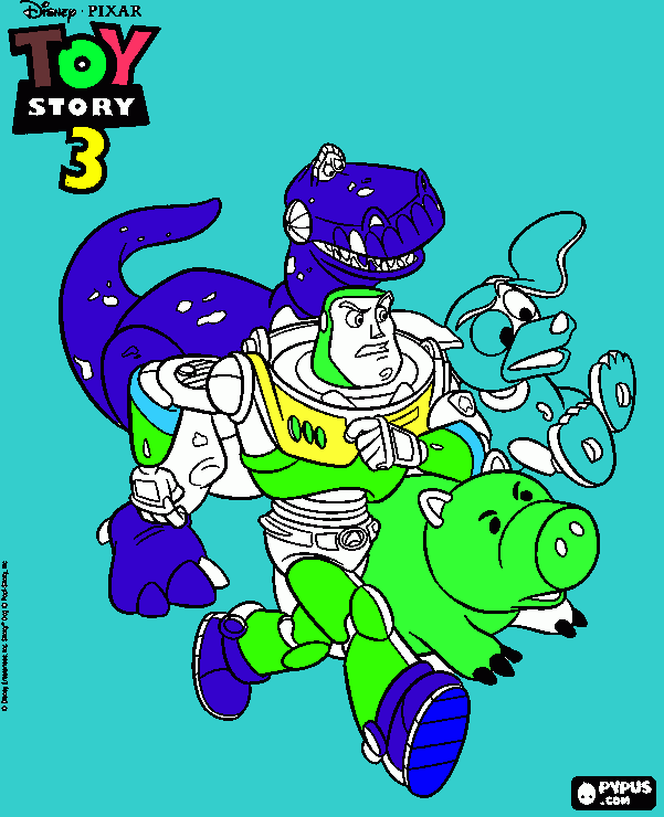 toy story colouring coloring page
