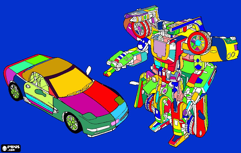 transformers coloring page