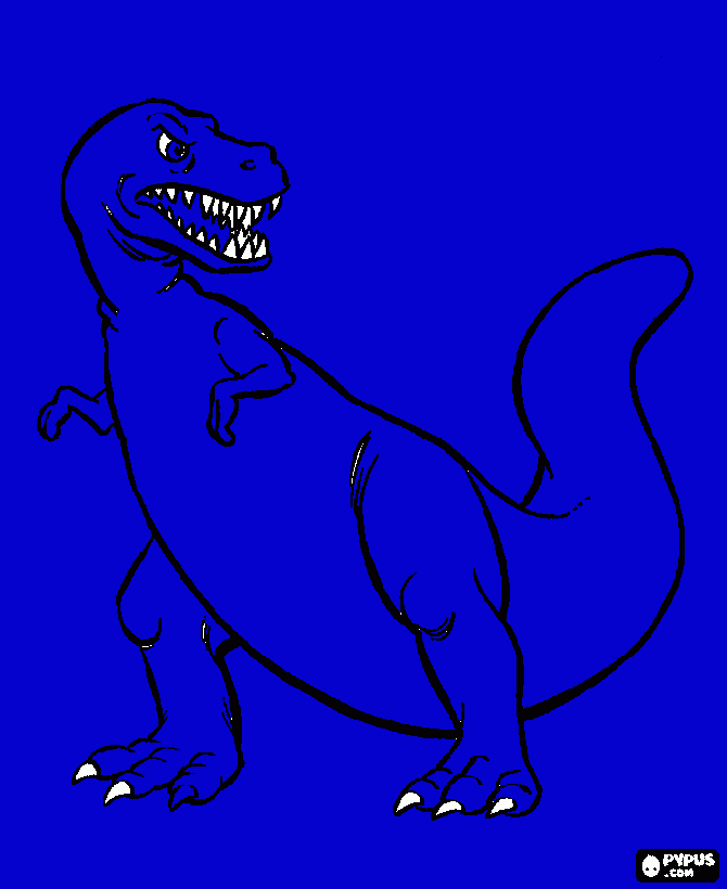 TRex coloring page