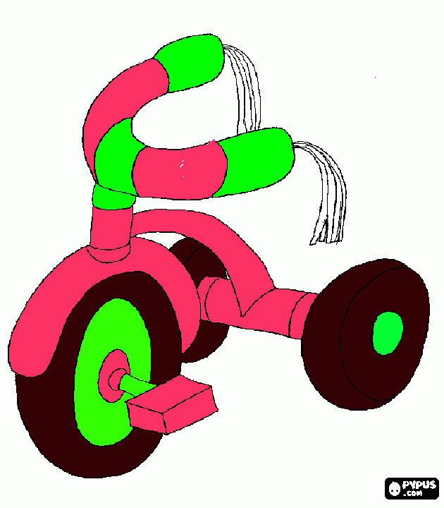 trike coloring page