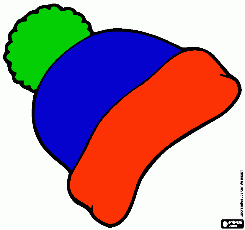 tuque coloring page