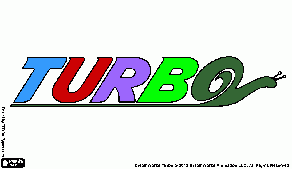 turbo snail coloring page