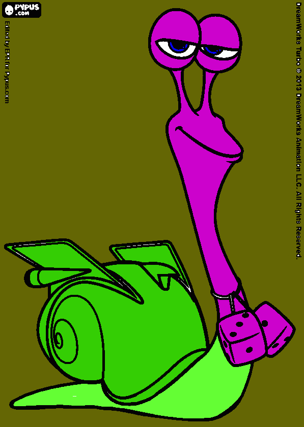 turbo2 coloring page
