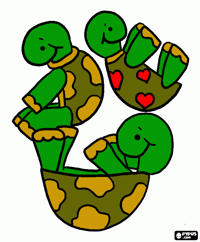 turtels coloring page