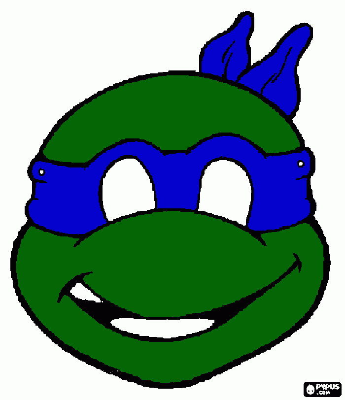 turtle blue coloring page