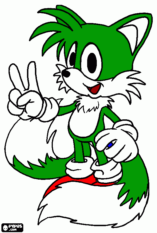 ty the fox coloring page