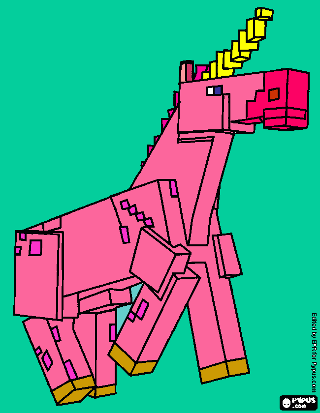 U horse coloring page