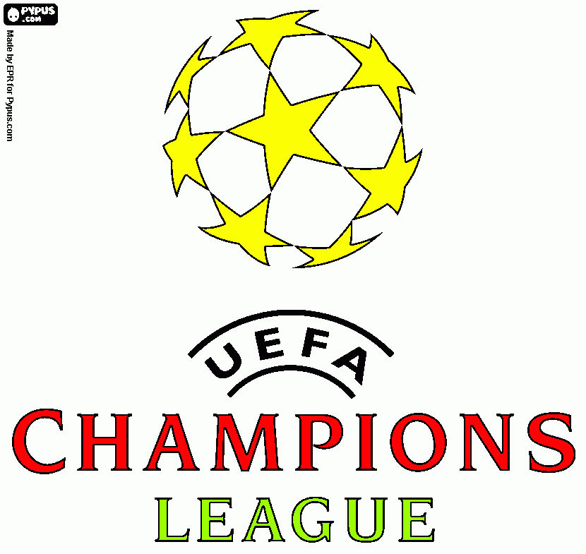 UEFA Champions League logo coloring page coloring page