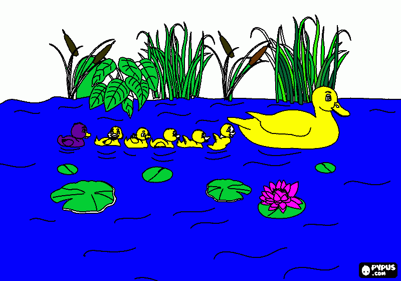 ugly duckling 11 coloring page