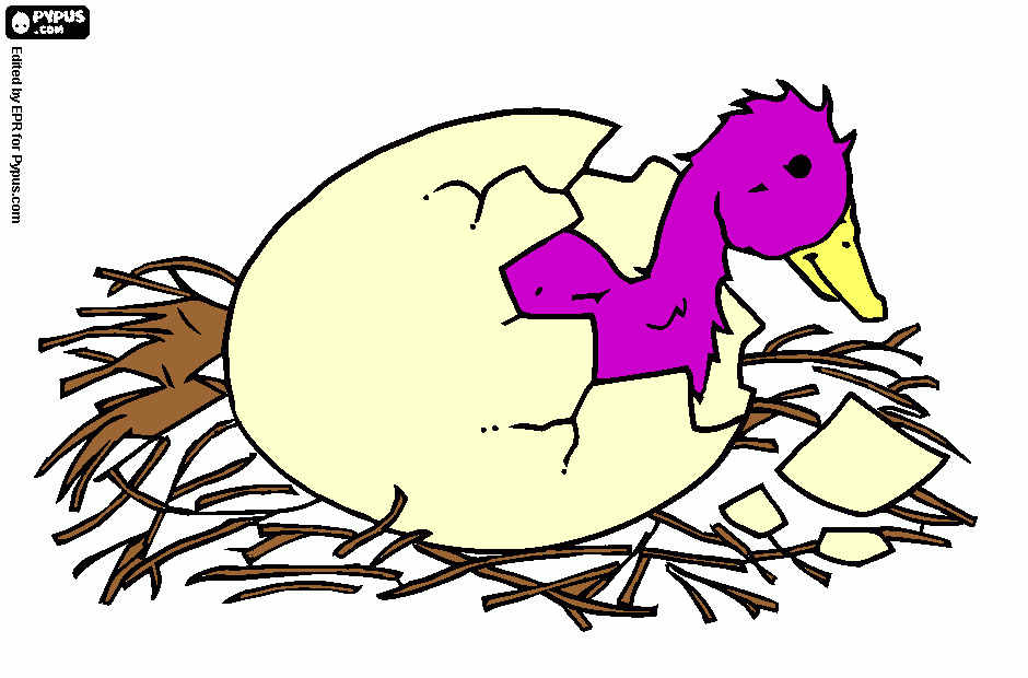 ugly duckling 1 coloring page
