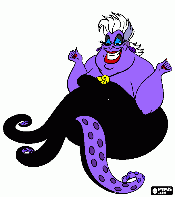 Ursula The Sea Witch <3 coloring page