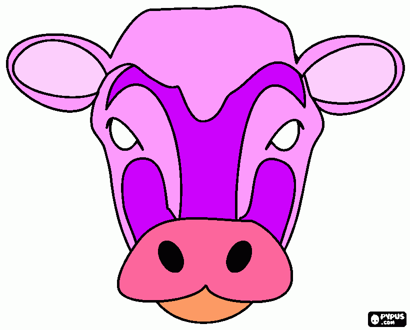 vaca nebuna coloring page