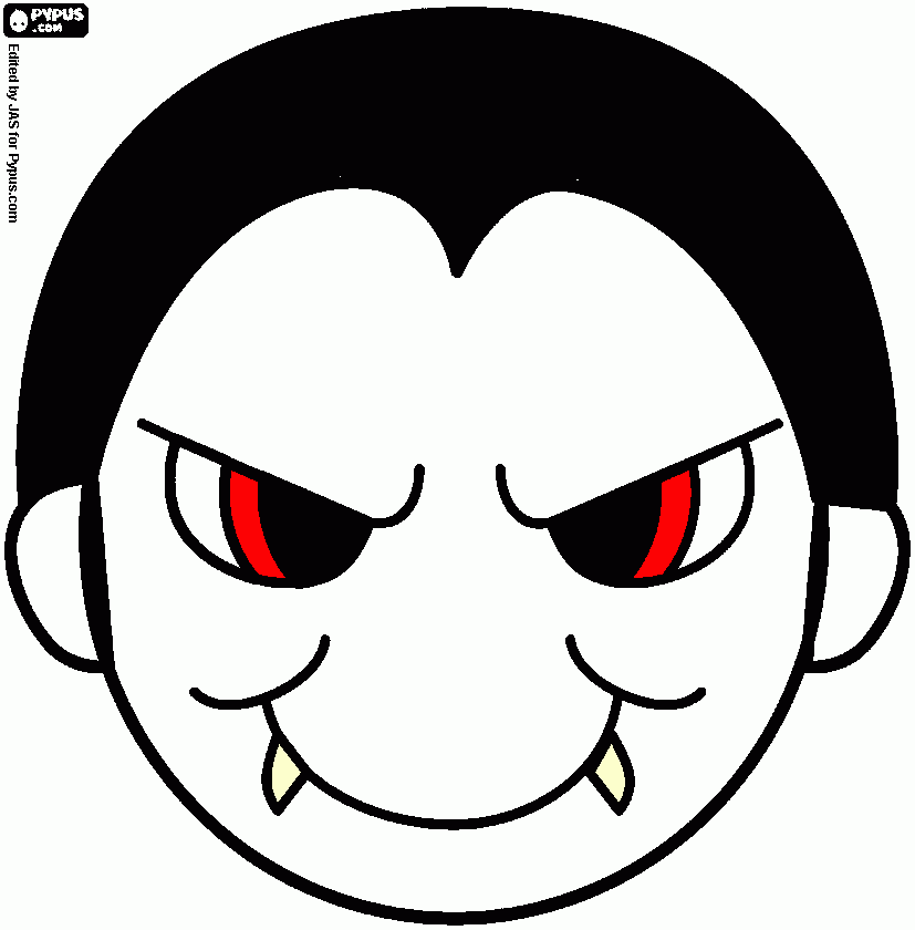 vamp coloring page