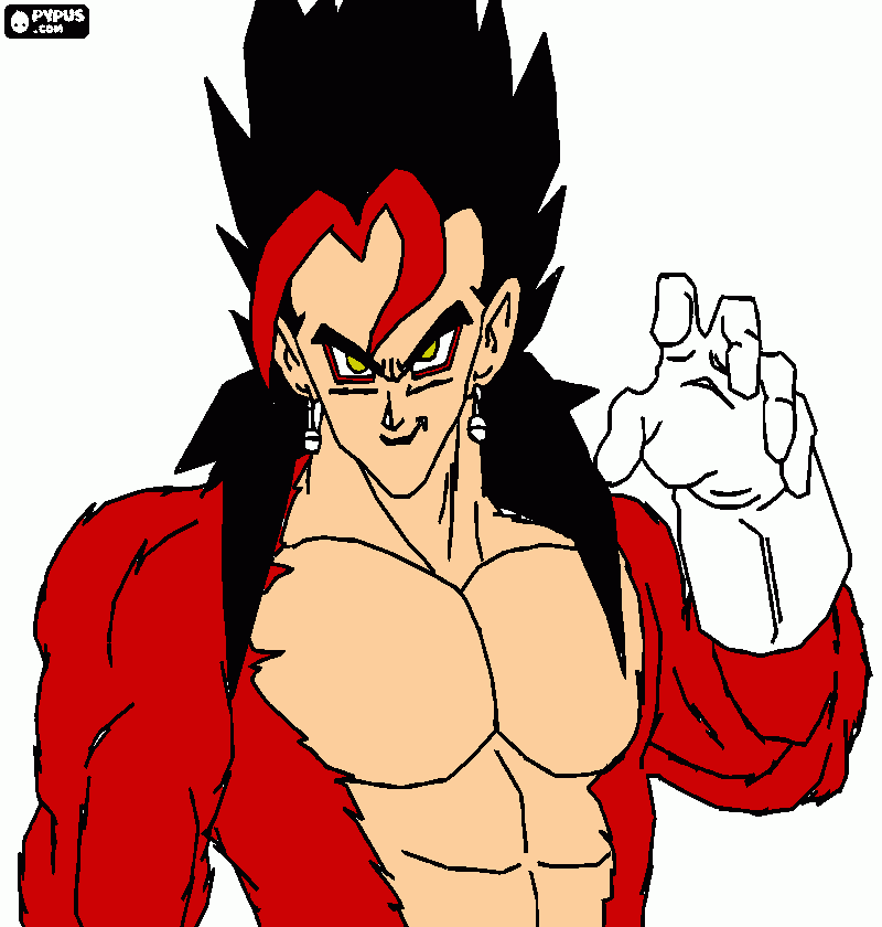 vegeto coloring page