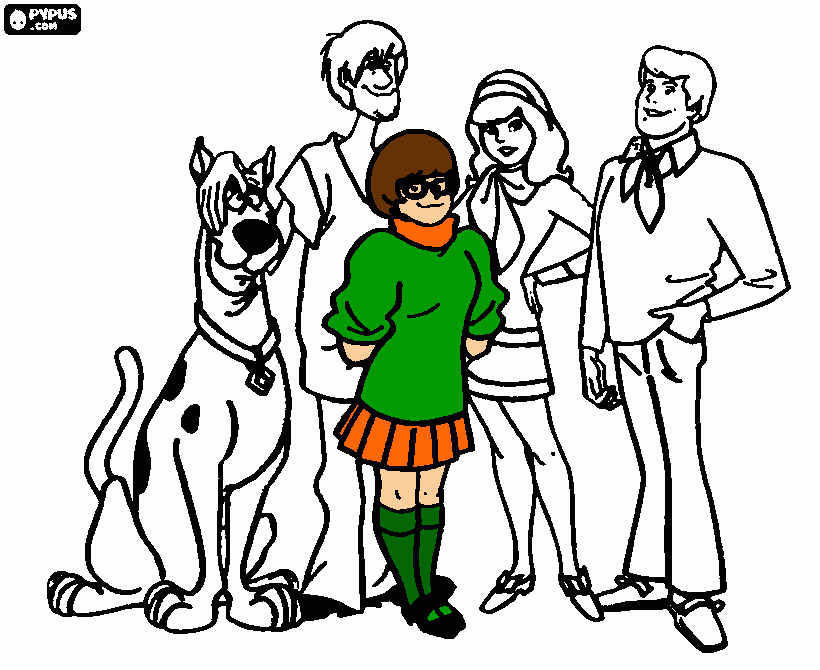 velma coloring page