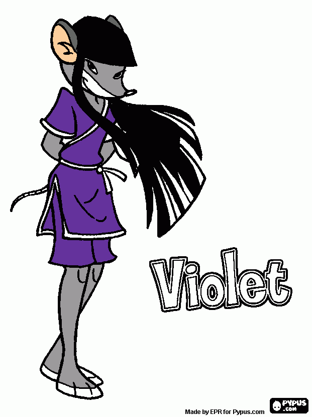 Violet coloring page