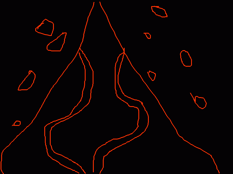 volcano coloring page