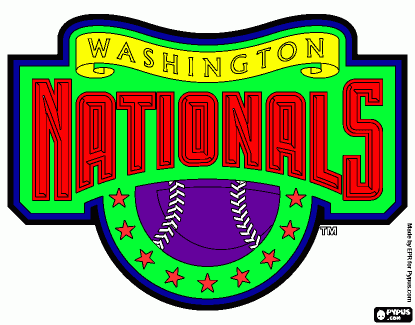 washington nationals coloring sheet coloring page