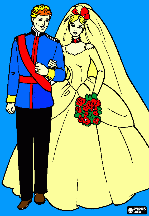 wedding! coloring page