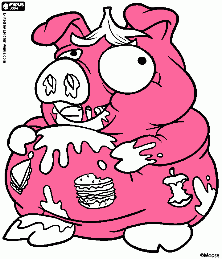 What a pig! coloring page