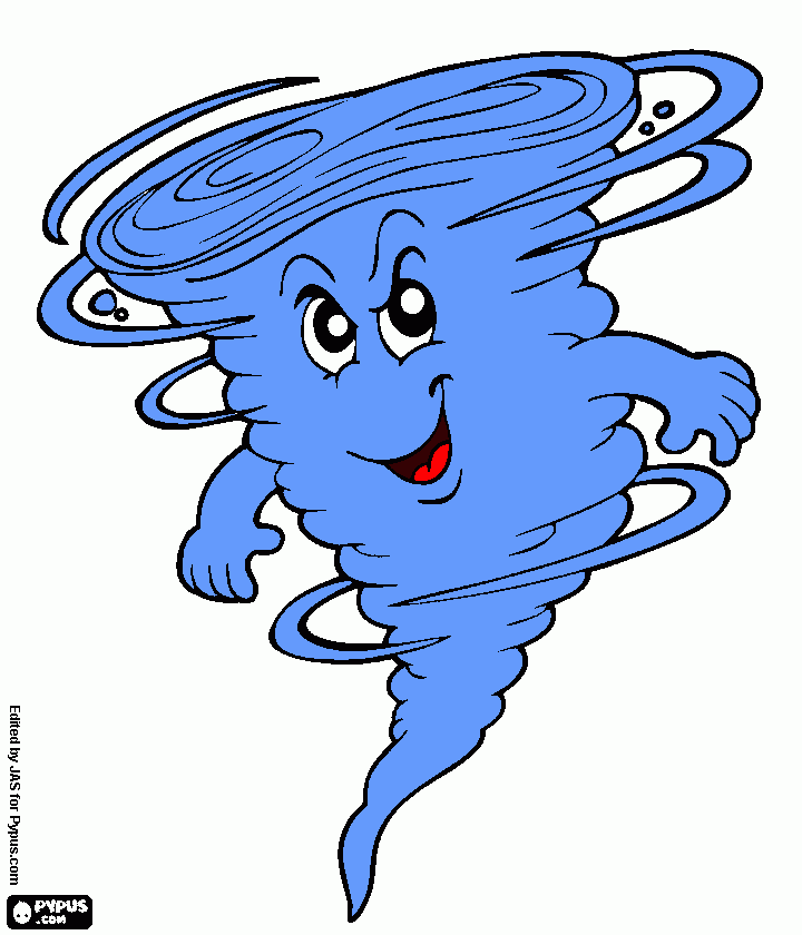 What's that Auntie Em? It's a twister! coloring page