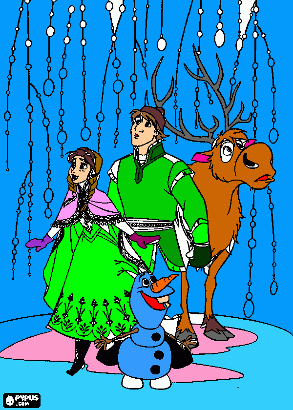 Will's painting for you! coloring page