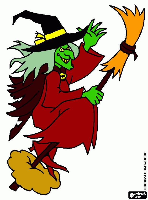 witch col coloring page
