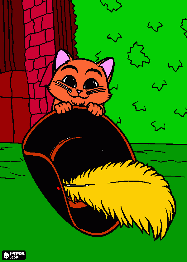 Wittle Puss in Boots :) coloring page