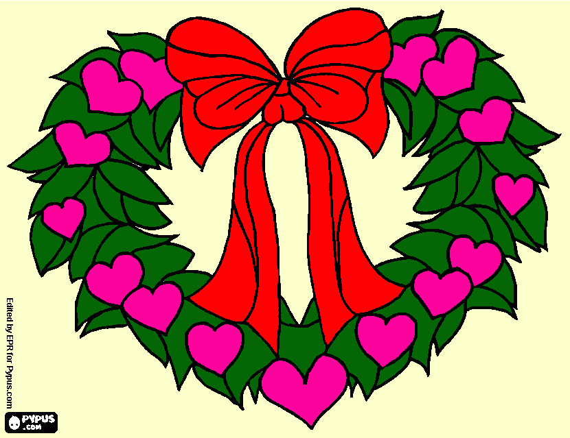 wreaths coloring page