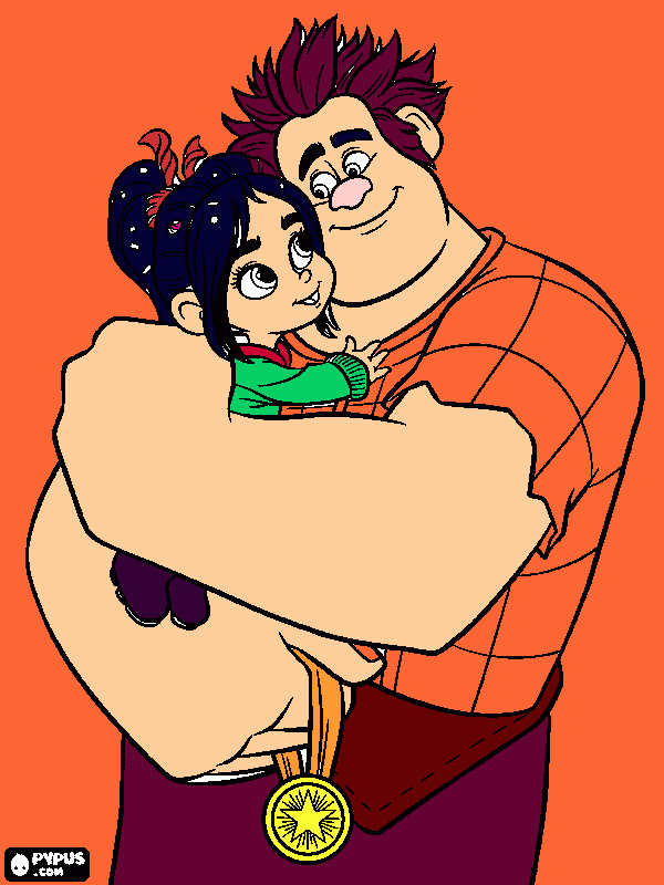 wreck-it ralph coloring page