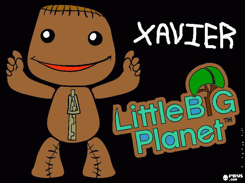 Xavier's painting coloring page