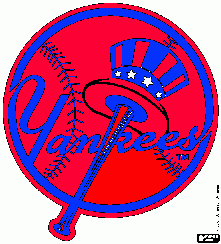 Yankees coloring page