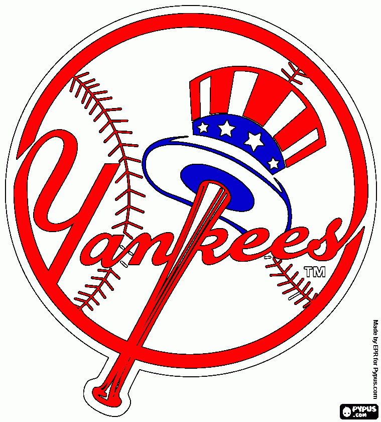 yanks coloring page