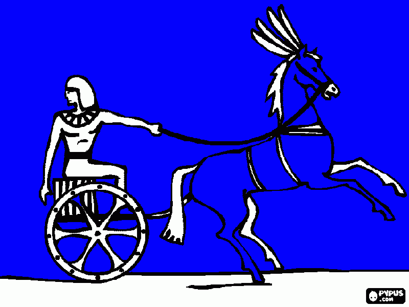 Yaqub's chariot coloring page