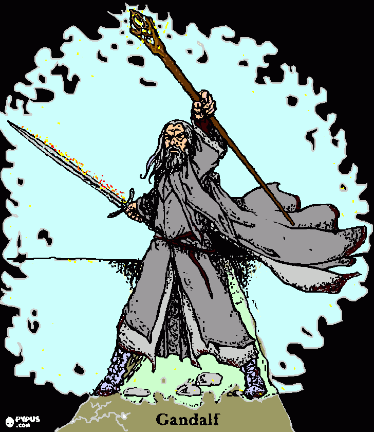 You shall not pass!!! coloring page