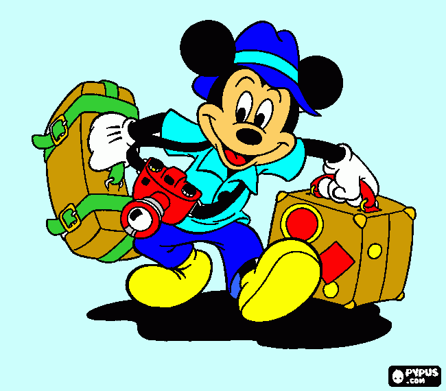 YOU'RE GOING TO DISNEY WORLD! coloring page