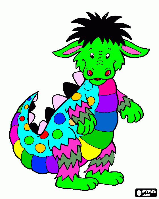 Your dragon coloring page