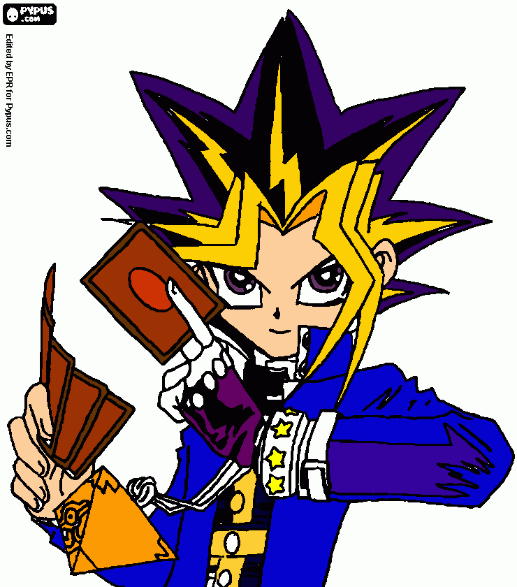 yugioh coloring page