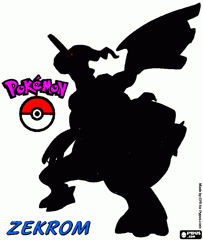 Zekrom coloring page