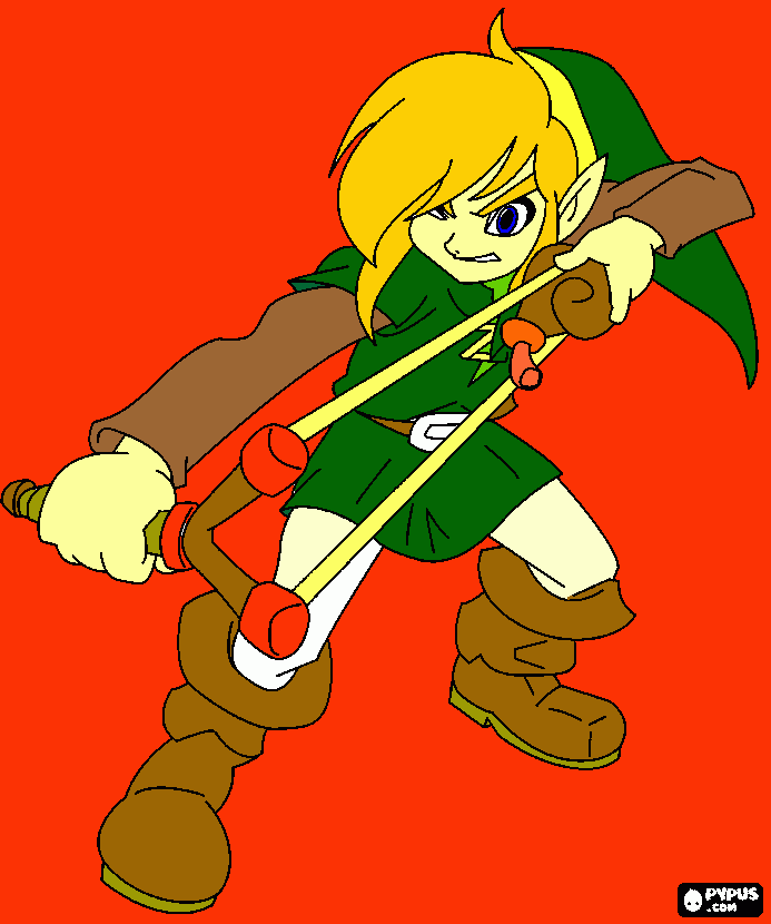 Zelda sword of souls  coloring page