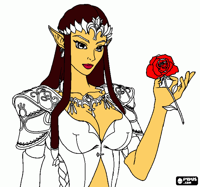 Zelda's tits coloring page