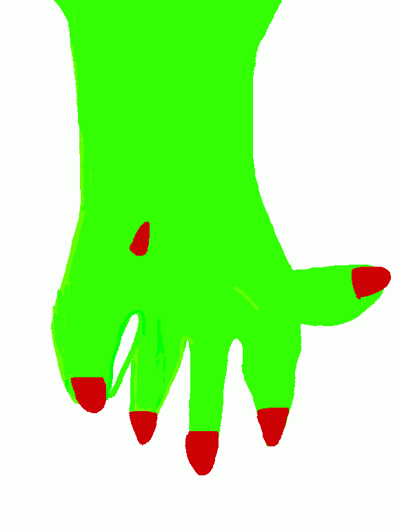  zombie hand coloring page