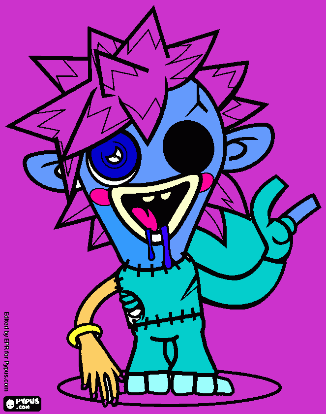 zommer the moshi monster coloring page